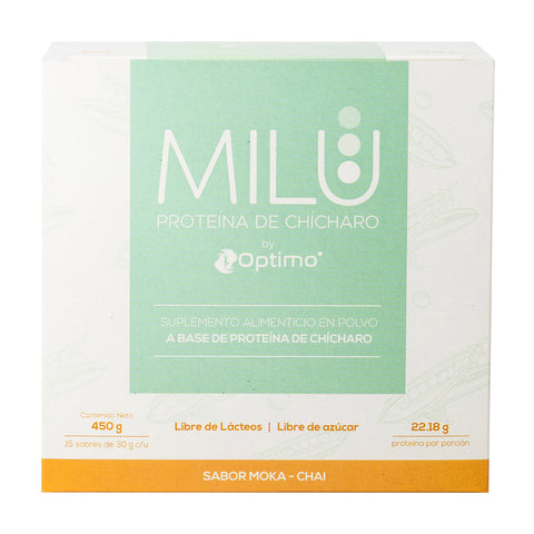 MILU | Proteína de Chícharo Orgánico Sabor Moka-Chai