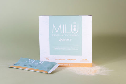 MILU | Proteína de Chícharo Orgánico Sabor Moka-Chai